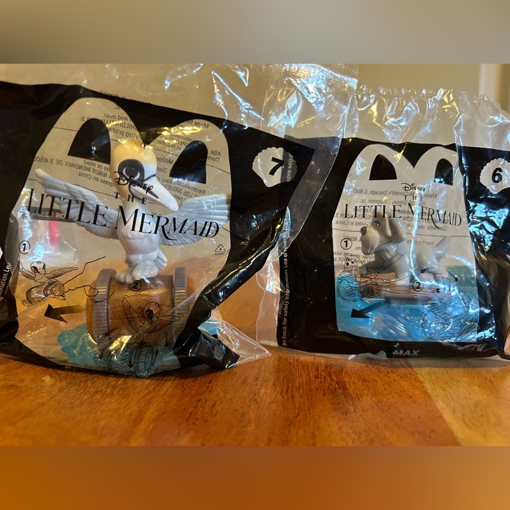Little Mermaid McDonalds Happy Meal Toys